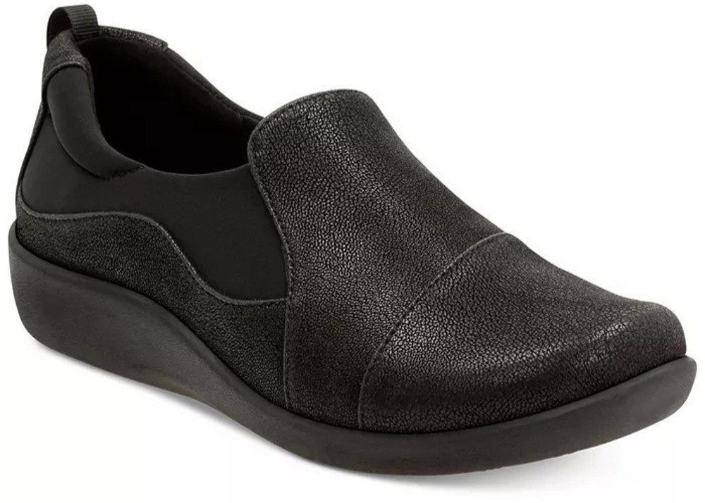 Clarks Cloudsteppers Sillian Paz Loafer Shoes Womens 8 M Casual Black 26120931